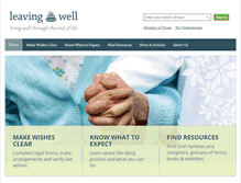 Tablet Screenshot of leaving-well.org